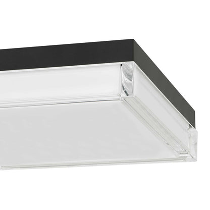 Alteck Box 11" LED Outdoor Flush Mount, Sand Black