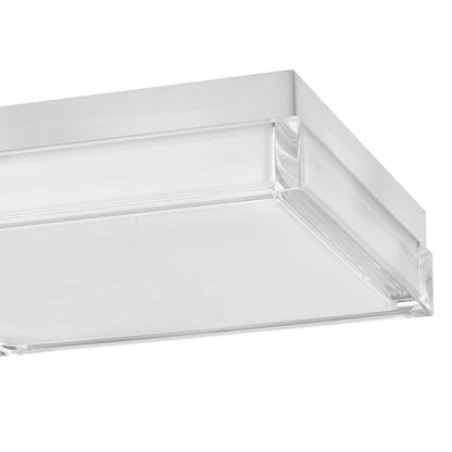 Alteck Box 11" LED Outdoor Flush, Brushed Stainless Steel