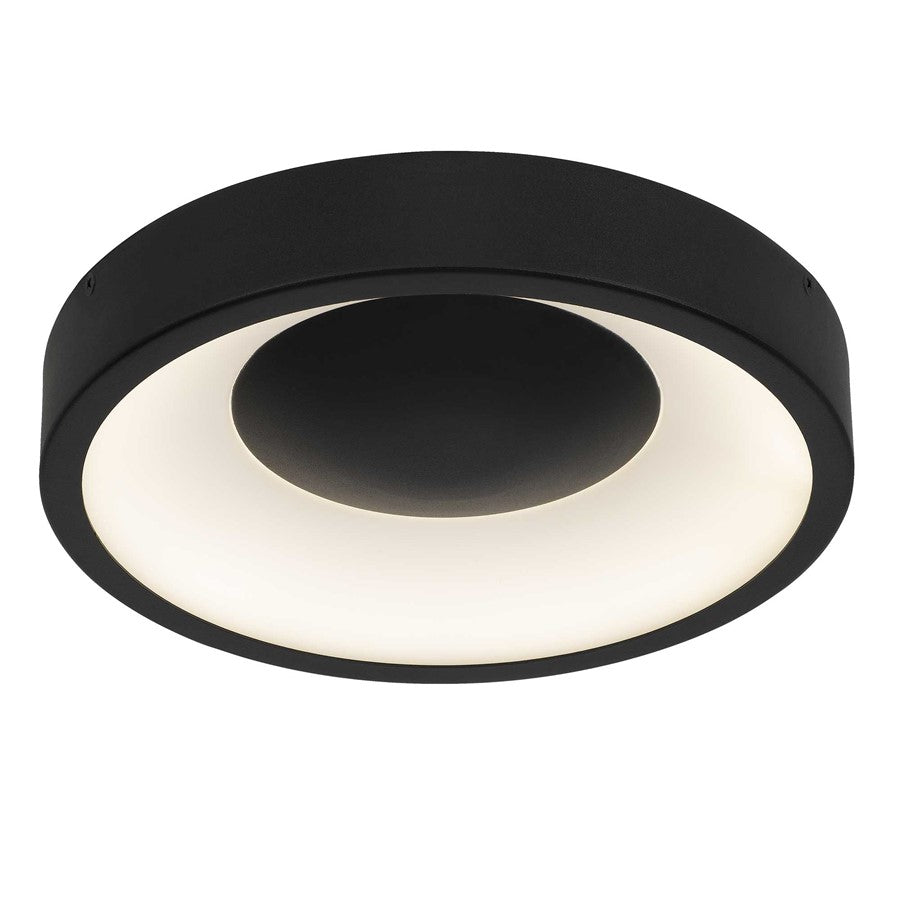 Alteck Stellar 11" LED Outdoor Mount, Black/White, Black
