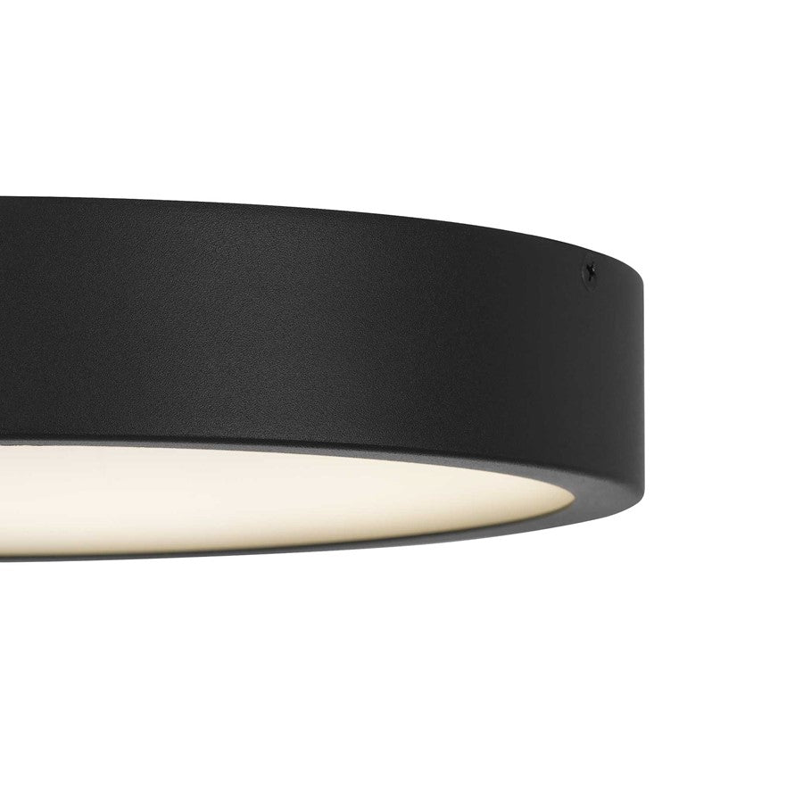 Alteck Stellar 11" LED Outdoor Mount, Black/White, Black