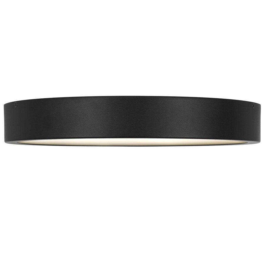 Alteck Stellar 14" LED Outdoor Mount, Black/White, Black