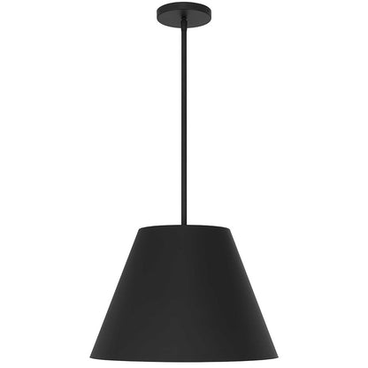 Alteck Jaz 16in LED Outdoor Pendant | Contemporary Sand Black Aluminum and Etched White Glass | Covered Patio & Entryway | Model AP0077-5CCT-W-BK