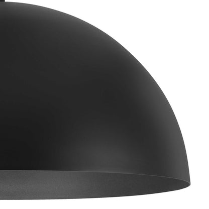 Alteck Half 32" Rnd Outdoor Pend, Black/White, Sand Black