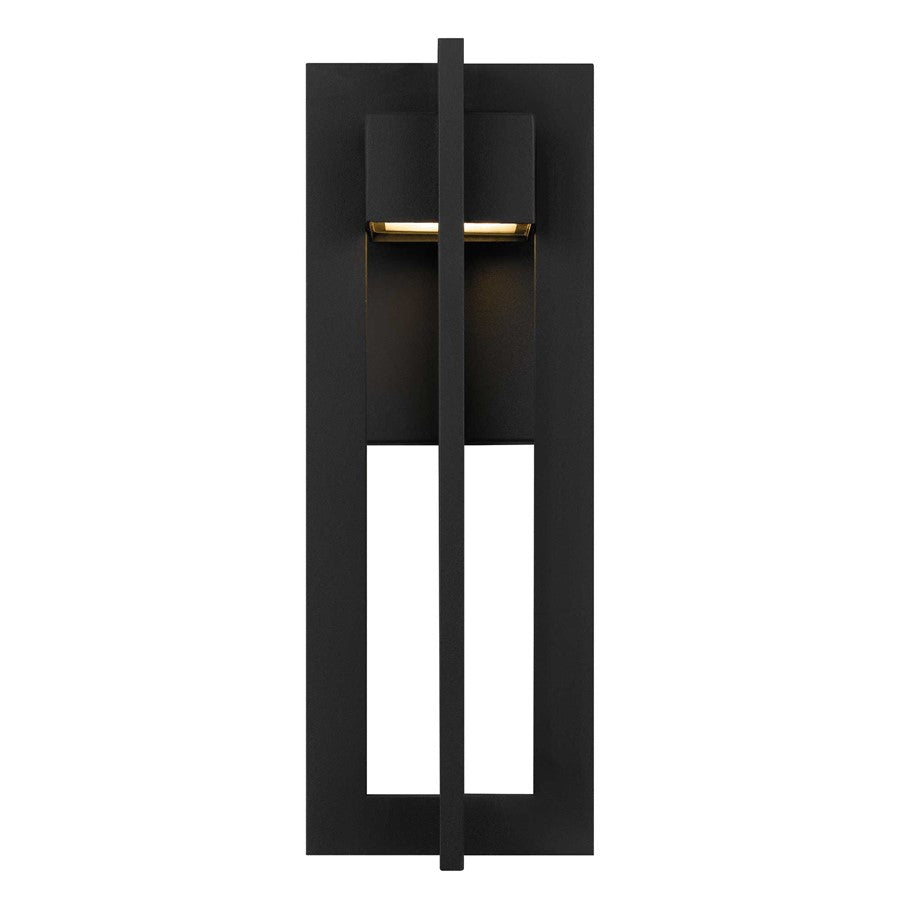 Alteck 4 Bar 13in 1-Light Outdoor Sconce | Contemporary Sand Black Aluminum and Sand Blast Glass | Entryway & Patio | Model AW0001-3CCT-W-BK