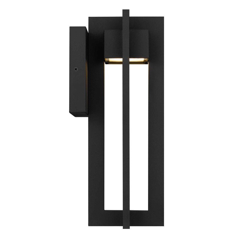 Alteck 4 Bar 13" LED Outdoor Sconce, Black/Sand, Sand Black
