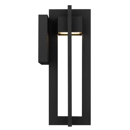 Alteck 4 Bar 13in 1-Light Outdoor Sconce | Contemporary Sand Black Aluminum and Sand Blast Glass | Entryway & Patio | Model AW0001-3CCT-W-BK