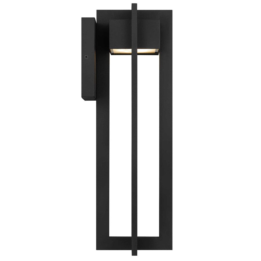 Alteck 4 Bar 18" LED Outdoor Sconce, Black/Sand, Sand Black