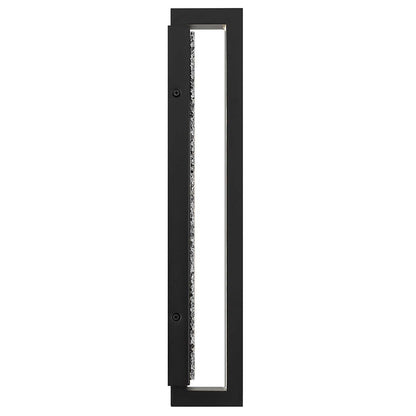 Alteck Seafoam 19in 1-Light LED Outdoor Wall Sconce | Contemporary Sand Black and Silver Bubble Aluminum | Entryway & Patio | Model AW0005-3CCT-W-BK