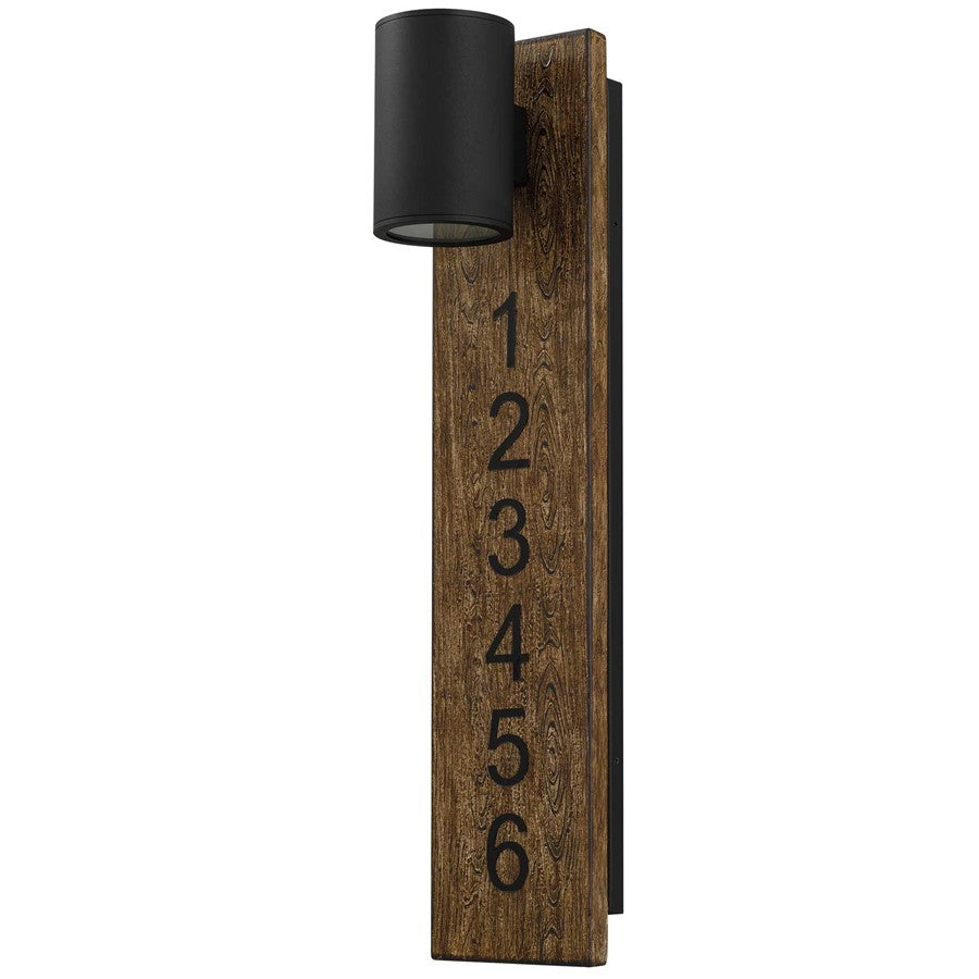 Alteck Woodone 26" LED Outdoor Wall Sconce, Sand Black - AW0011-3CCT-W-BK