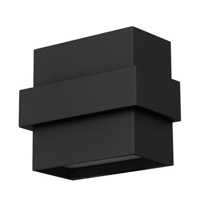 Alteck Summit 5.75" LED Outdoor Wall Sconce, Sand Black - AW0027-3CCT-W-BK