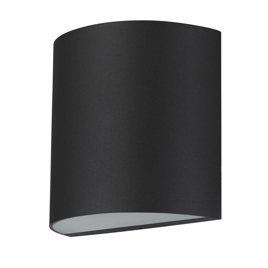Alteck Veil LED Outdoor Sconce, Sand Black/Silk, Sand Black - AW0028-3CCT-W-BK