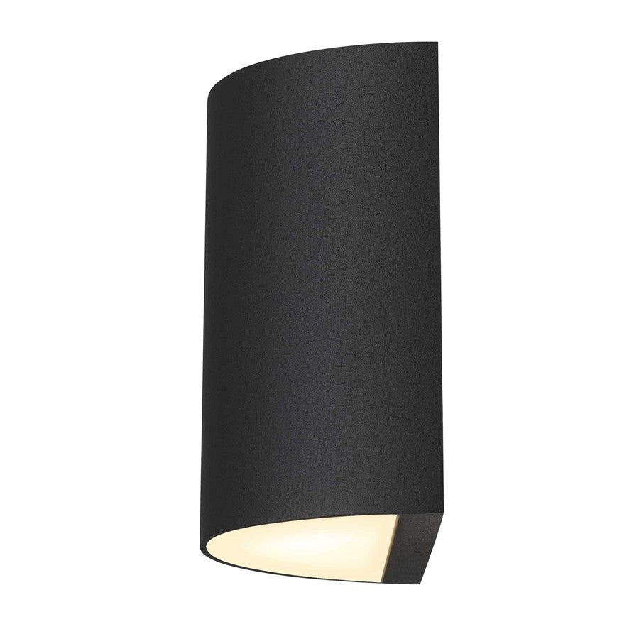 Alteck Veil LED Outdoor Sconce, Sand Black/Silk, Sand Black