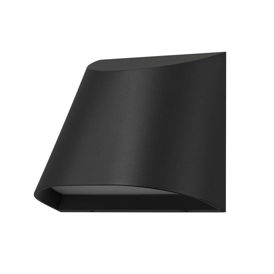Alteck Ambit 5.5" LED Outdoor Wall Sconce, Sand Black - AW0030-3CCT-W-BK