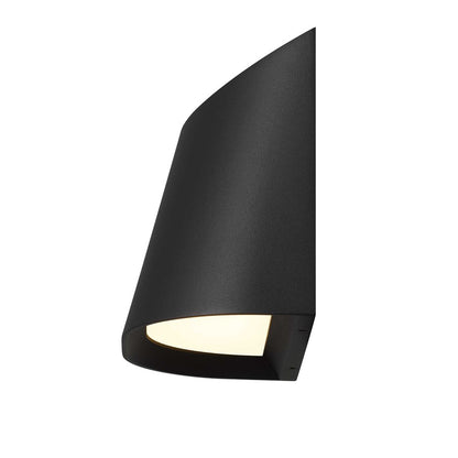 Alteck Ambit 5.5" LED Outdoor Wall Sconce, Sand Black