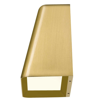 Alteck Bull 5.5" LED Outdoor Wall Sconce, Brushed Brass