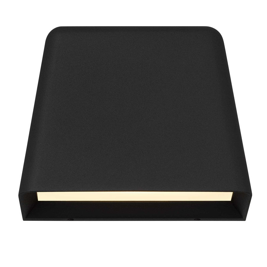 Alteck Bull 5.5" LED Outdoor Wall Sconce, Sand, Sand Black