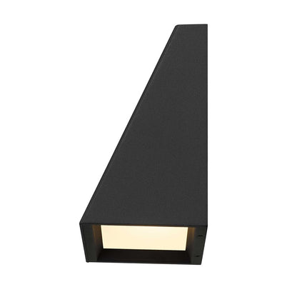 Alteck Slant 5" LED Outdoor Sconce, Black/Sand, Sand Black