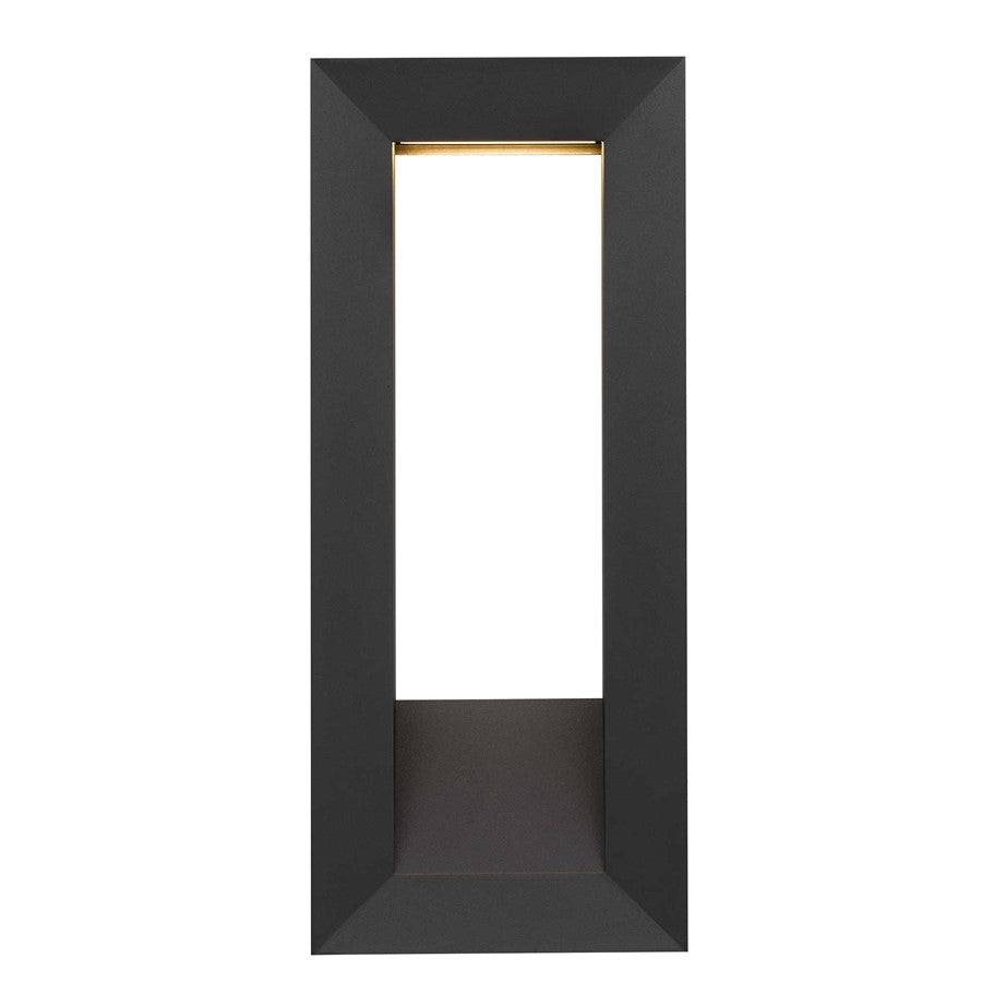 Alteck Paletto 22" LED Outdoor Wall Sconce, Sand Black