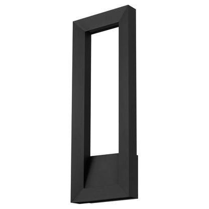 Alteck Paletto 28" LED Outdoor Wall Sconce, Sand Black - AW0035-3CCT-W-BK