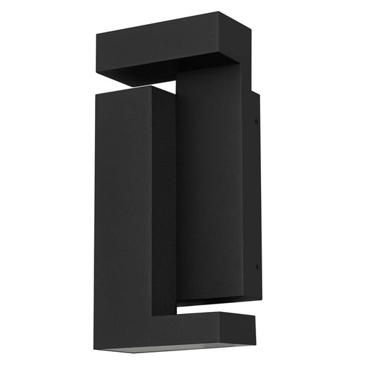 Alteck Dance 11.25in LED Outdoor Wall Sconce | Contemporary Sand Black Stainless Steel | Entryway & Covered Patio | 5 x 11 in | Model AW0036-3CCT-W-BK