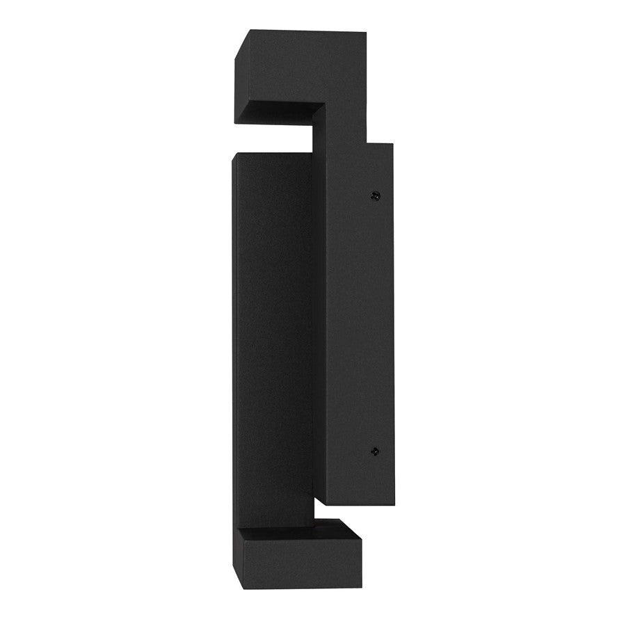 Alteck Dance 11.25" LED Outdoor Wall Sconce, Sand Black