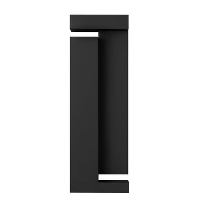 Alteck Dance 18" LED Outdoor Sconce, Black/Silk, Sand Black
