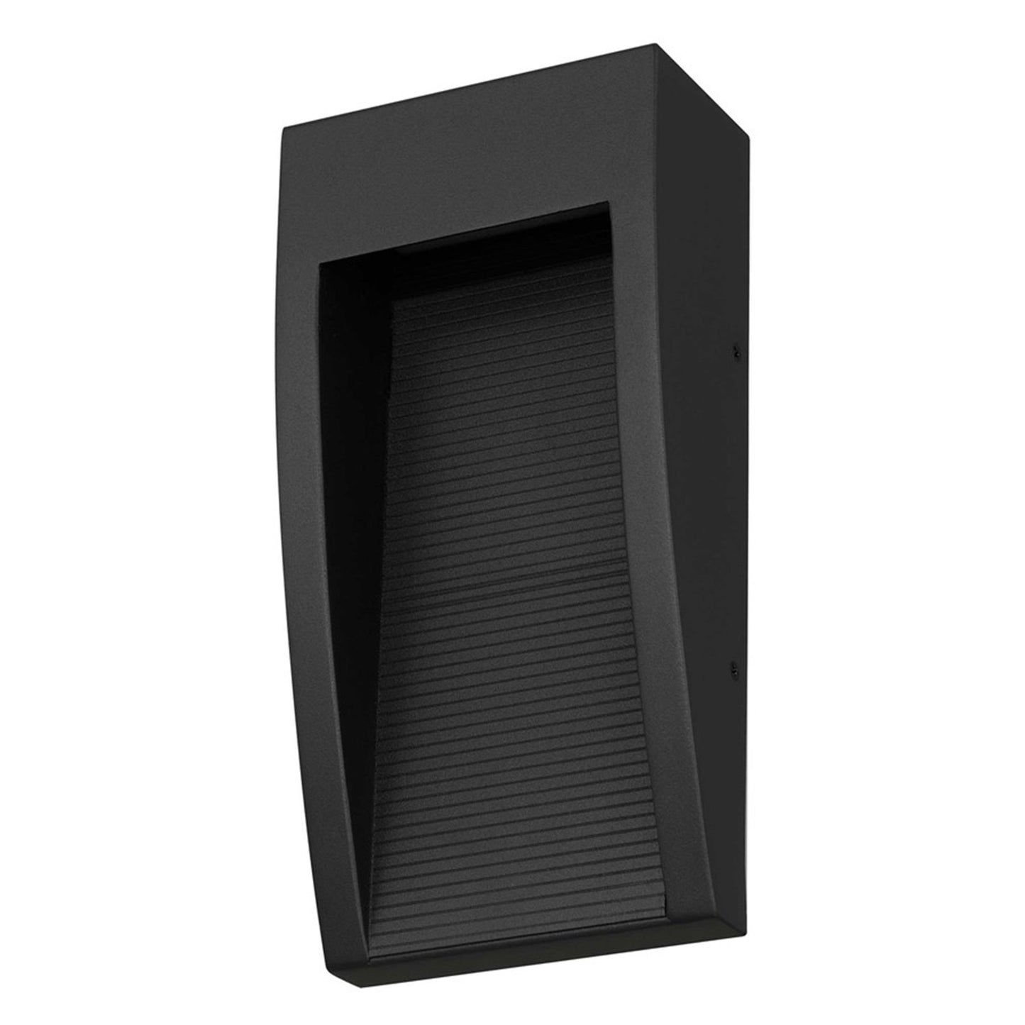Alteck Taper 10in LED Outdoor Sconce | Contemporary Sand Black 304 Stainless Steel and Sand Blast Glass | Entryway & Covered | Model AW0038-3CCT-W-BK