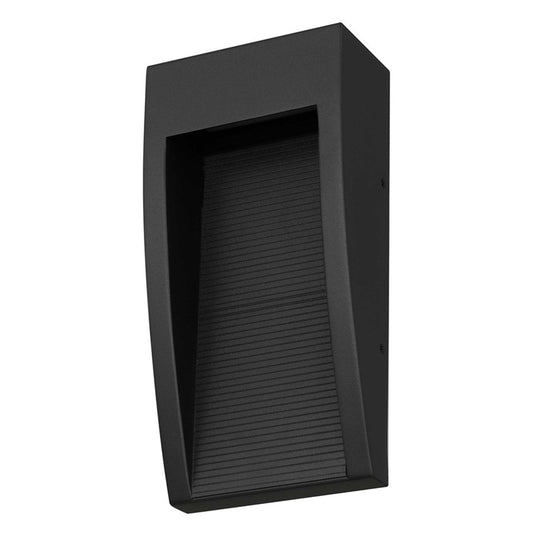 Alteck Taper 10in LED Outdoor Sconce | Contemporary Sand Black 304 Stainless Steel and Sand Blast Glass | Entryway & Covered | Model AW0038-3CCT-W-BK