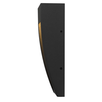 Alteck Taper 10" LED Outdoor Sconce, Black/Sand, Sand Black
