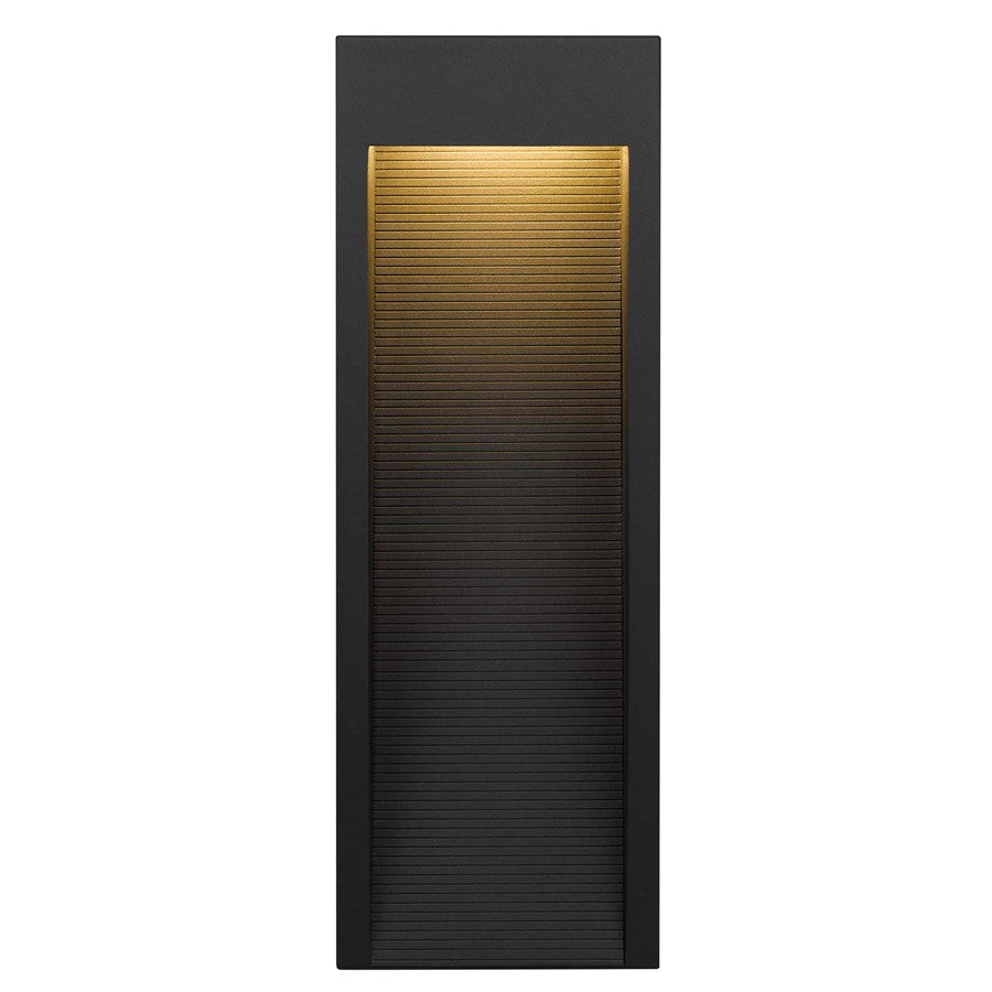 Alteck Taper 16" LED Outdoor Sconce, Black/Sand, Sand Black