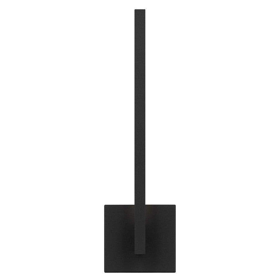 Alteck Lana 18" LED Outdoor Wall Sconce, Sand Black