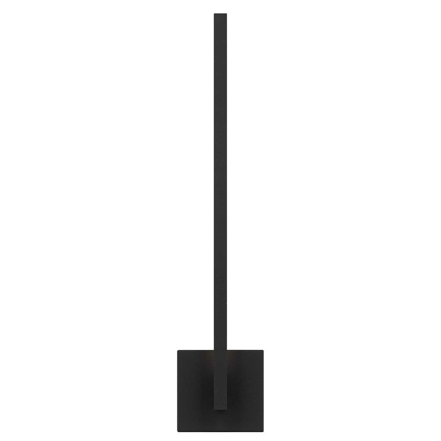 Alteck Lana 24" LED Outdoor Wall Sconce, Sand Black