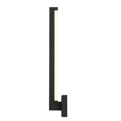 Alteck Lana 24" LED Outdoor Wall Sconce, Sand Black