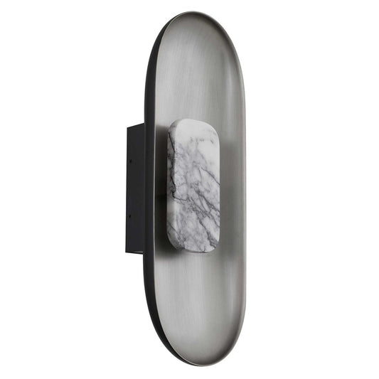 Alteck Marilyn 20in 1-Light Outdoor Wall Sconce | Art Deco Sand Black Aluminum and Sand Blast Acrylic | Entryway & Patio | Model AW0042-3CCT-W-BK-BA