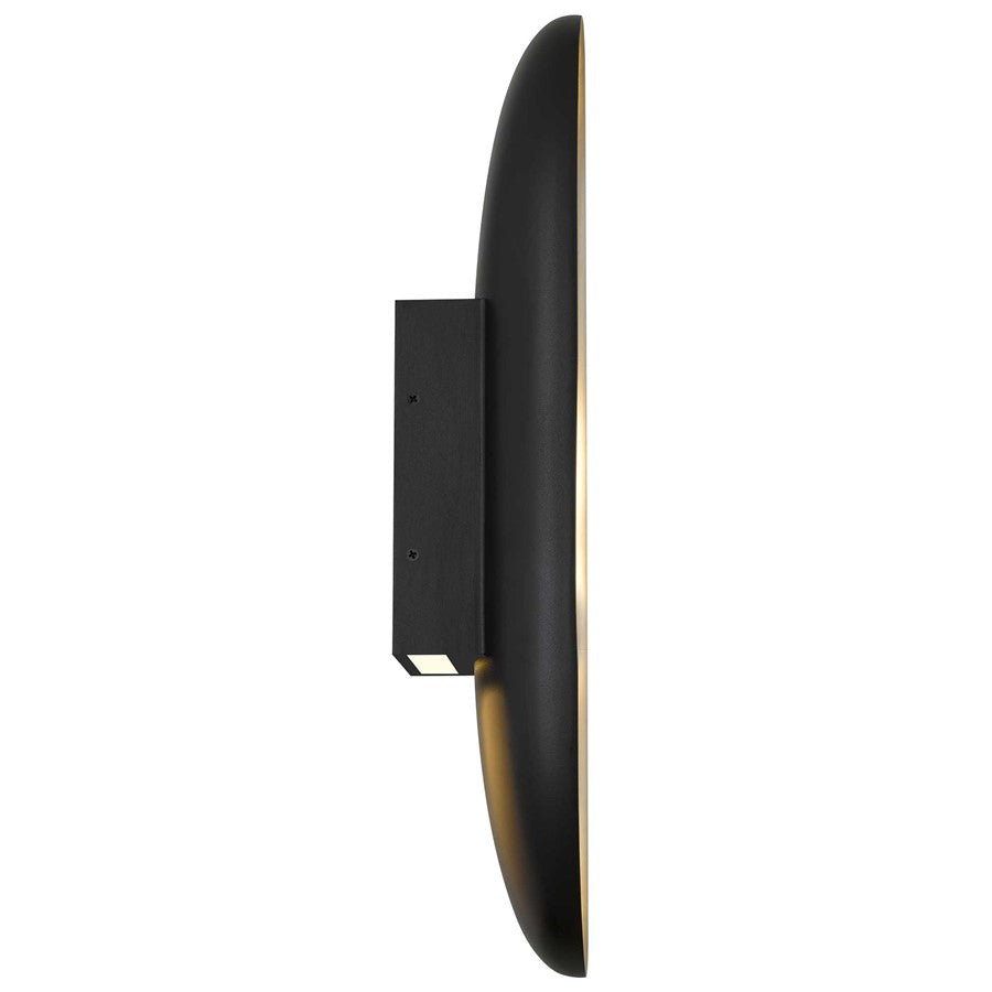 Alteck Marilyn 20" LED Outdoor Sconce, Sand Black BA