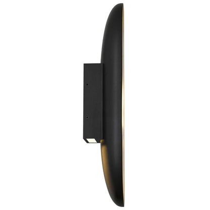 Alteck Marilyn 20in 1-Light Outdoor Wall Sconce | Art Deco Sand Black Aluminum and Sand Blast Acrylic | Entryway & Patio | Model AW0042-3CCT-W-BK-BA