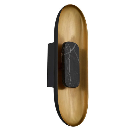 Alteck Marilyn 20in 1-Light Outdoor Sconce | Contemporary Sand Black and Sand Blast Acrylic | Entryway & Patio | 7 x 20 in | Model AW0042-3CCT-W-BK-BB