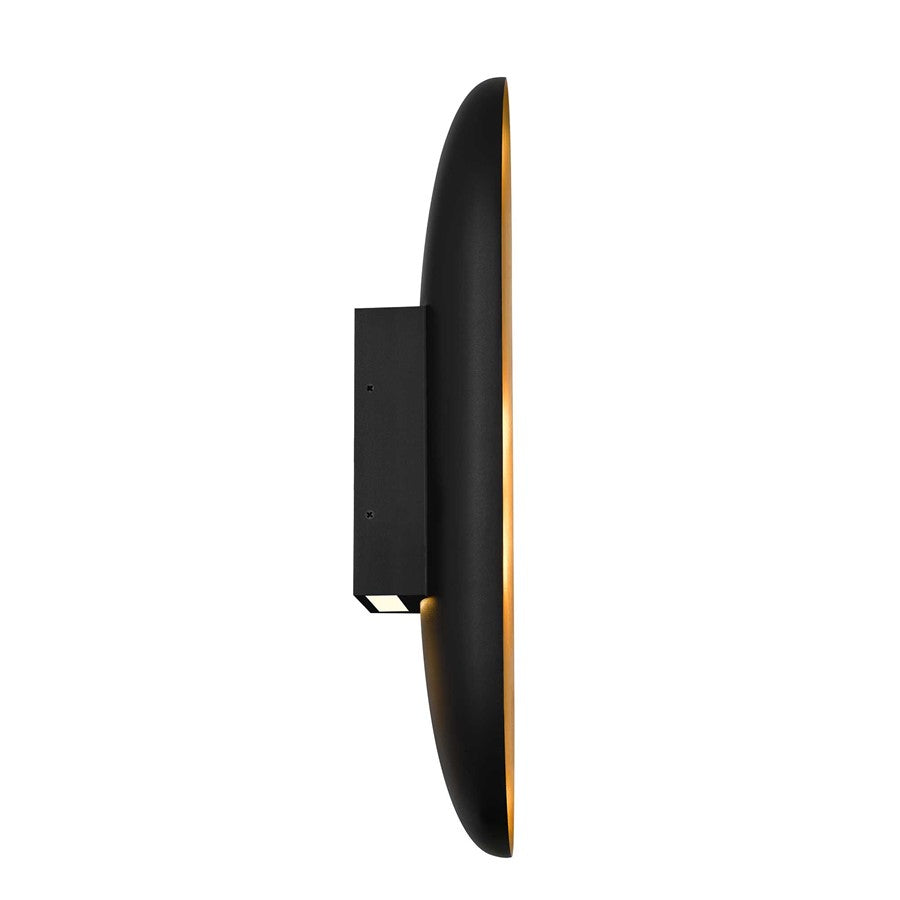 Alteck Marilyn 20" LED Outdoor Sconce, Sand Black BB
