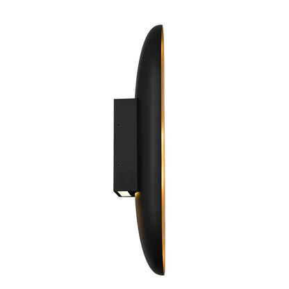 Alteck Marilyn 20in 1-Light Outdoor Sconce | Contemporary Sand Black and Sand Blast Acrylic | Entryway & Patio | 7 x 20 in | Model AW0042-3CCT-W-BK-BB