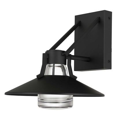 Alteck Radiant 10.5" LED Outdoor Wall Sconce, Sand Black - AW0044-3CCT-W-BK