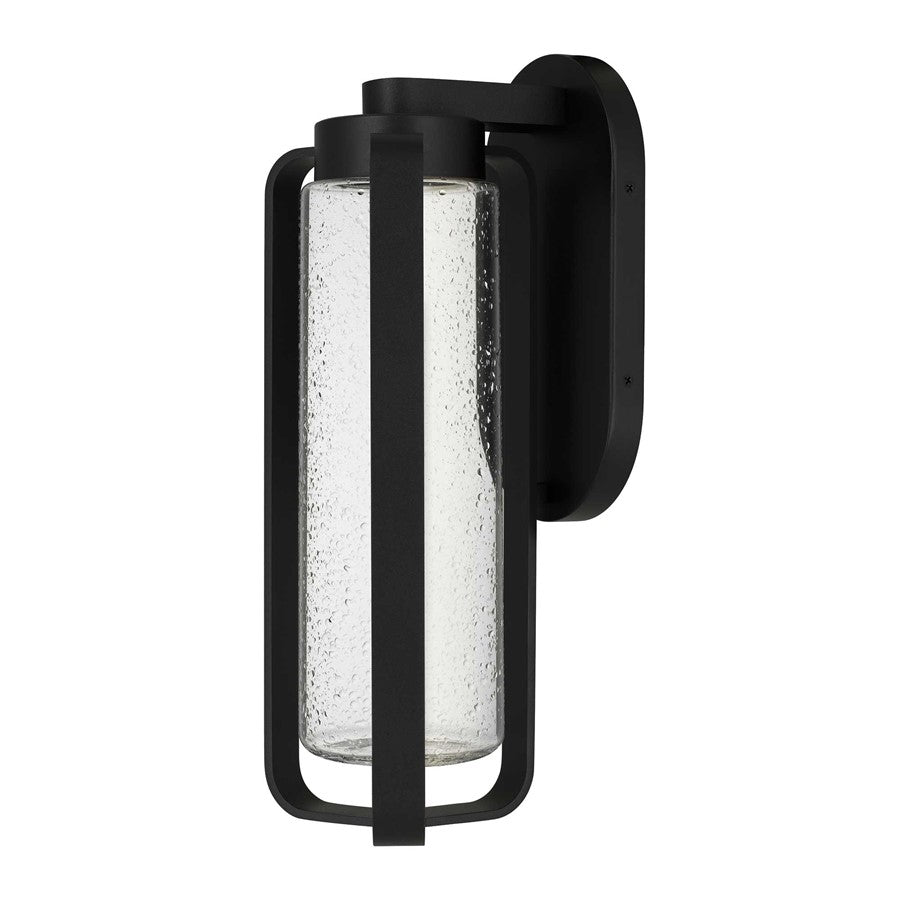 Alteck Clover 15.5" LED Outdoor Wall Sconce, Sand Black - AW0048-3CCT-W-BK