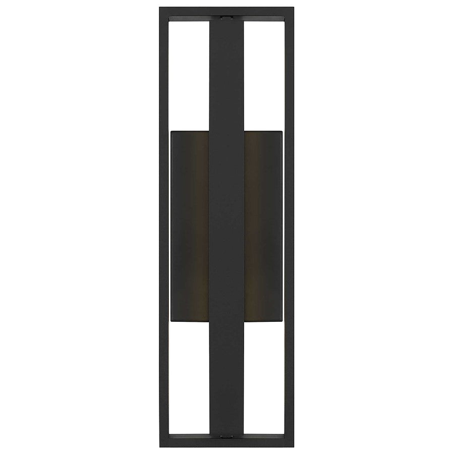 Alteck In/Out 18in 1-Light Outdoor Sconce | Contemporary Sand Black and Frosted Acrylic | Covered Patio & Entryway | Model AW0053-30-W-BK