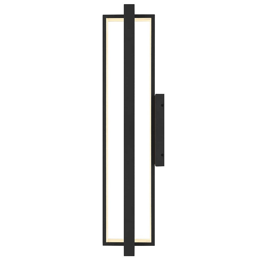 Alteck In/Out 32.5" LED Outdoor Wall Sconce, Sand Black