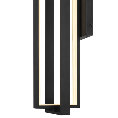 Alteck In/Out 32.5" LED Outdoor Wall Sconce, Sand Black
