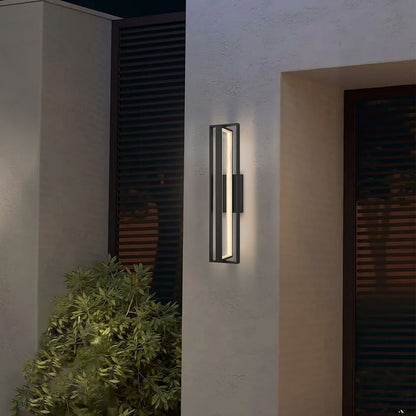 Alteck In/Out 32.5" LED Outdoor Wall Sconce, Sand Black