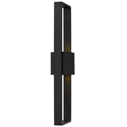 Alteck Miami 24" LED Outdoor Sconce, Black/Sand, Sand Black
