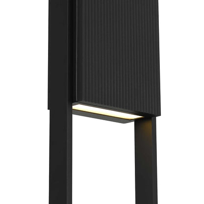 Alteck Miami 32" LED Outdoor Sconce, Black/Sand, Sand Black