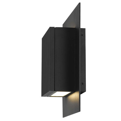 Alteck Miami 10.25" LED Outdoor Wall Sconce, Sand Black