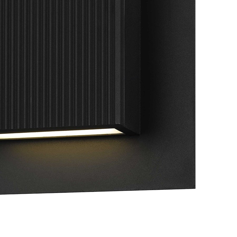 Alteck Miami 10.25" LED Outdoor Wall Sconce, Sand Black