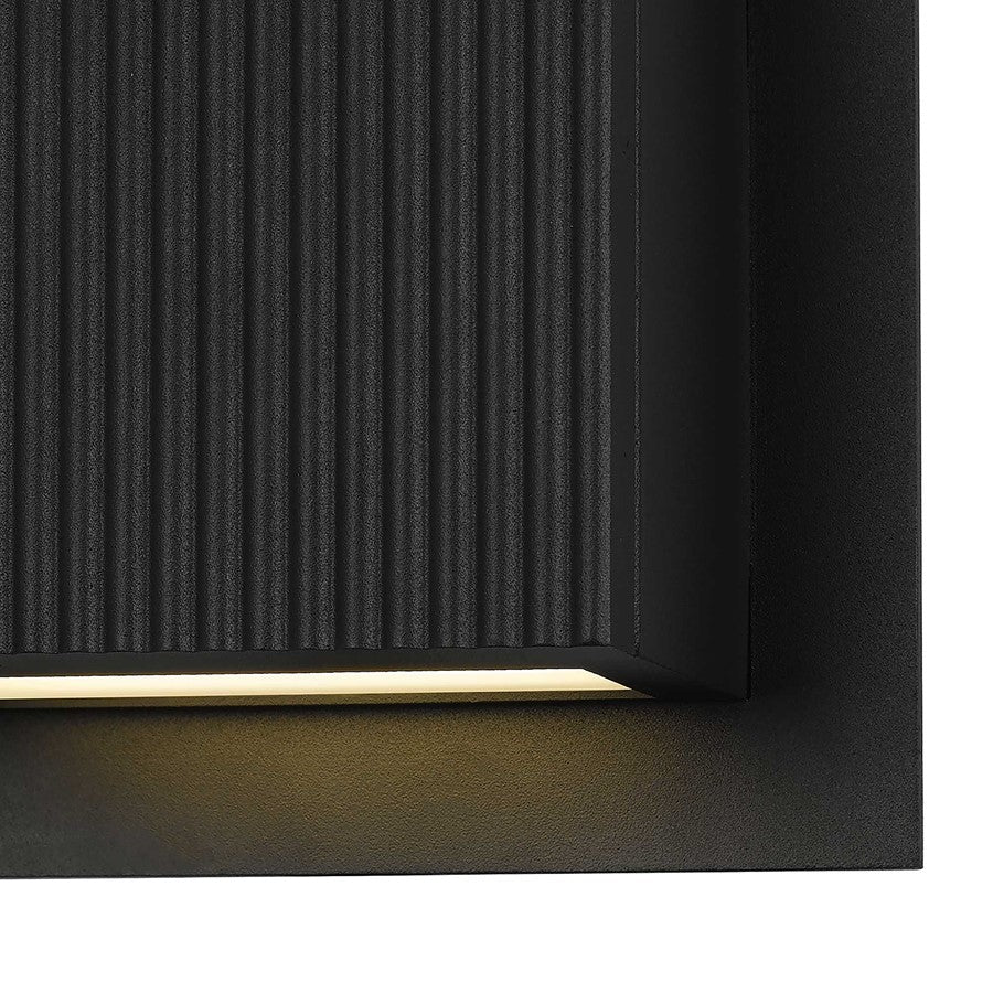 Alteck Miami 6.25" LED Outdoor Wall Sconce, Sand Black